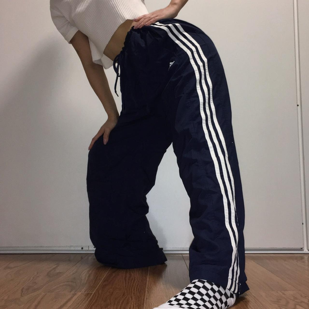 Adidas windbreaker-pants - Depop