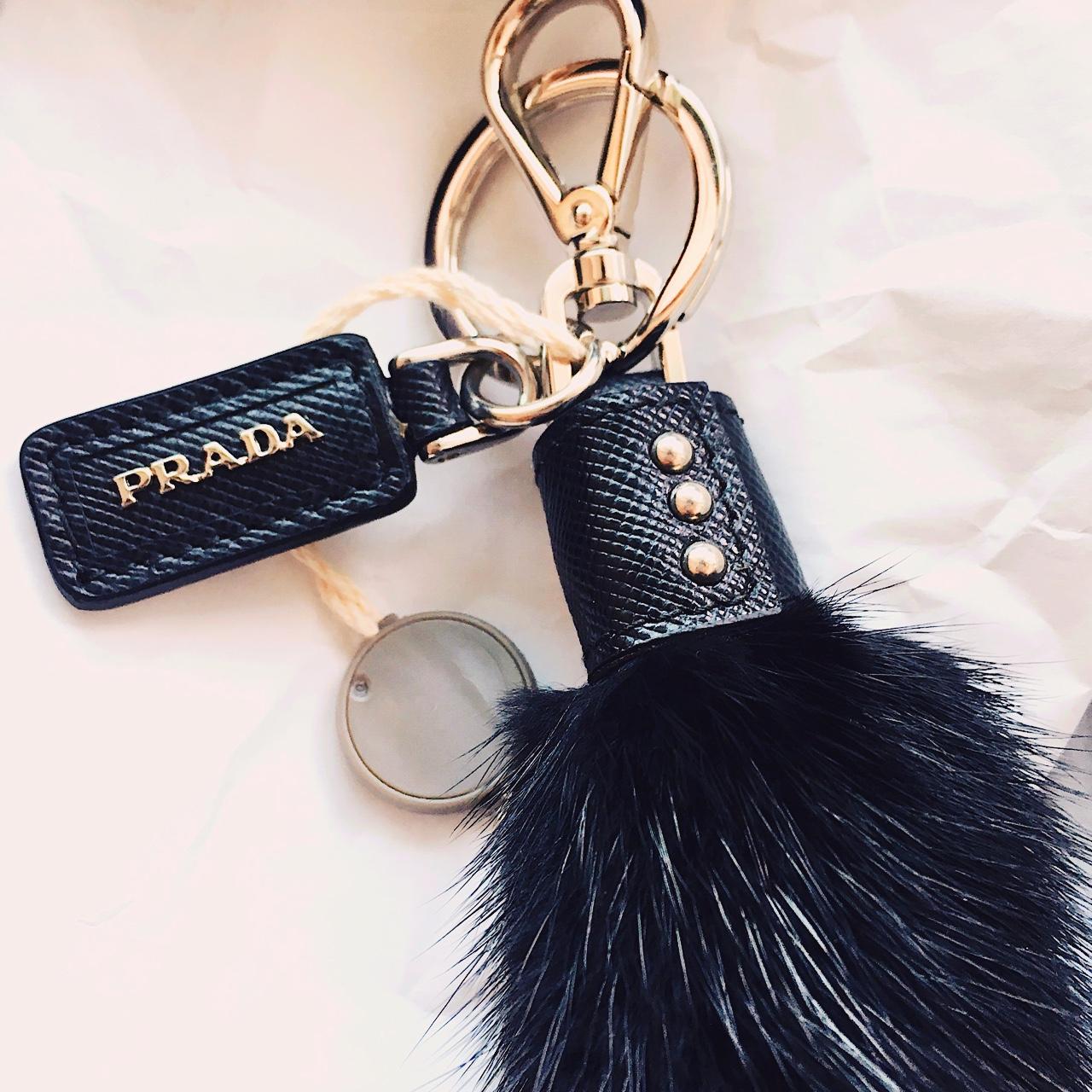 AUTHENTIC PRADA KEY HOLDER - discoloration pictured - Depop