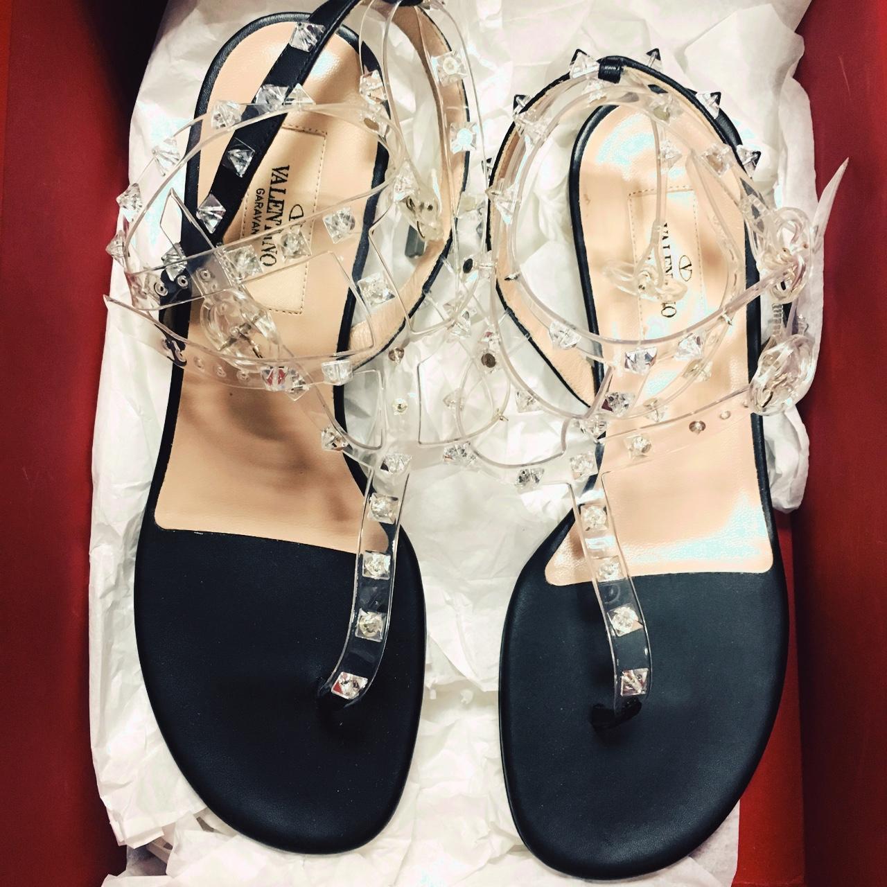 Clear valentino hot sale sandals