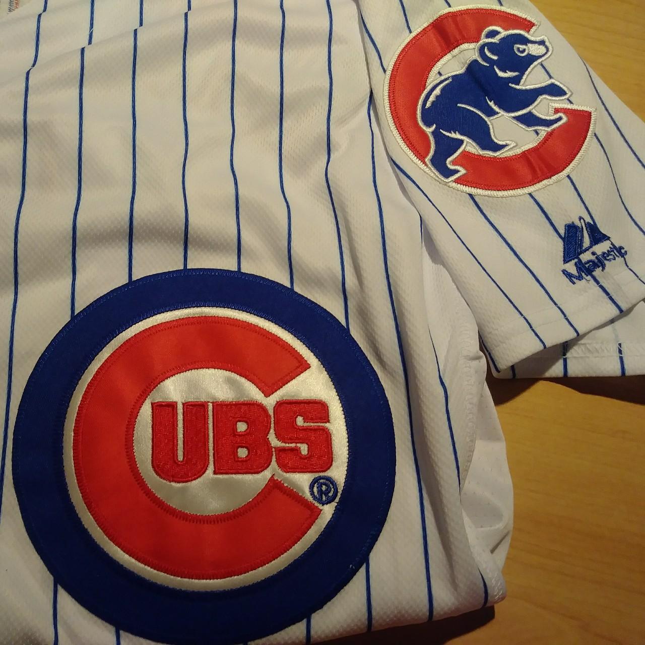 Lightly used, vintage 90s Chicago cubs jersey, black - Depop