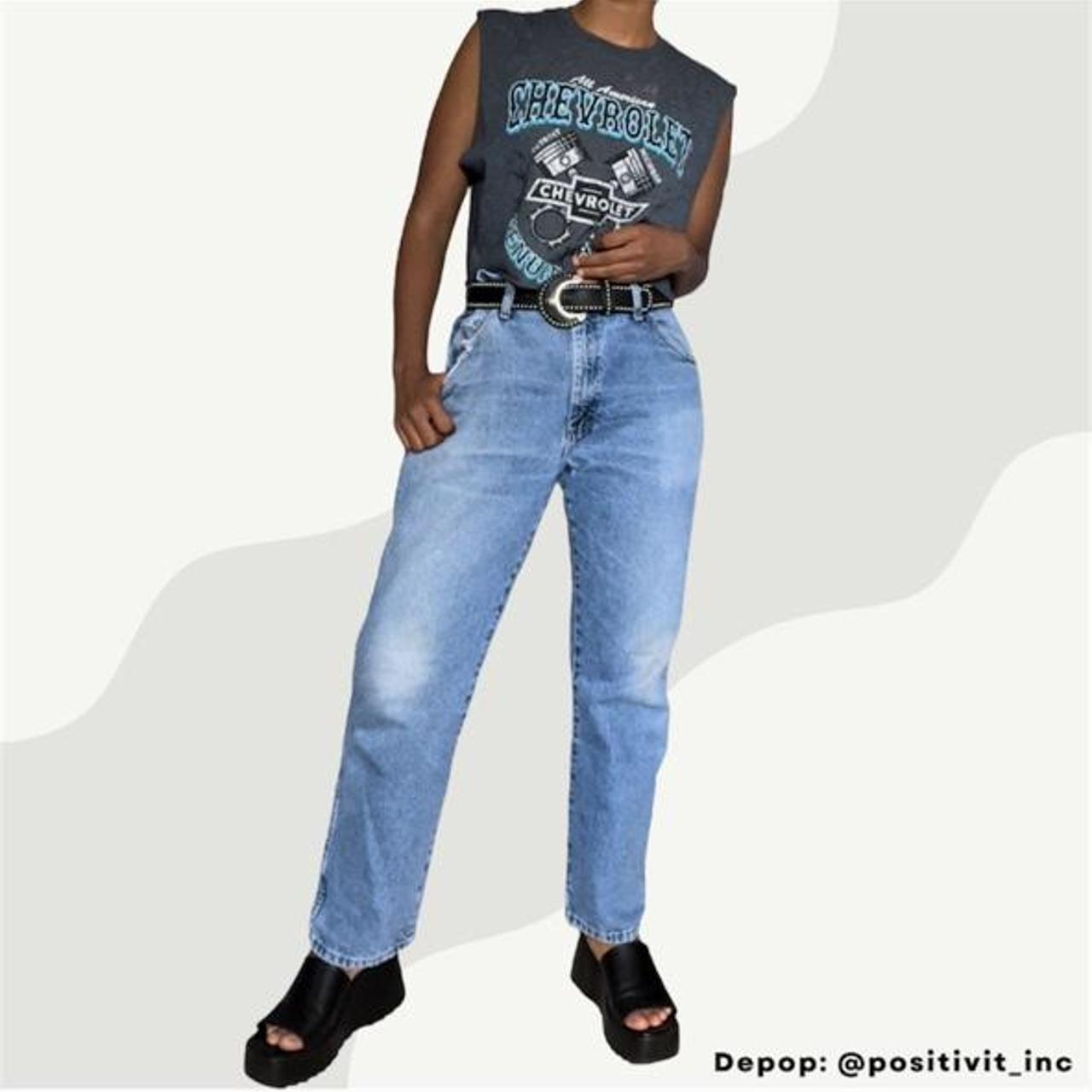 Straight leg wrangler jeans dad jeans mom jeans... - Depop