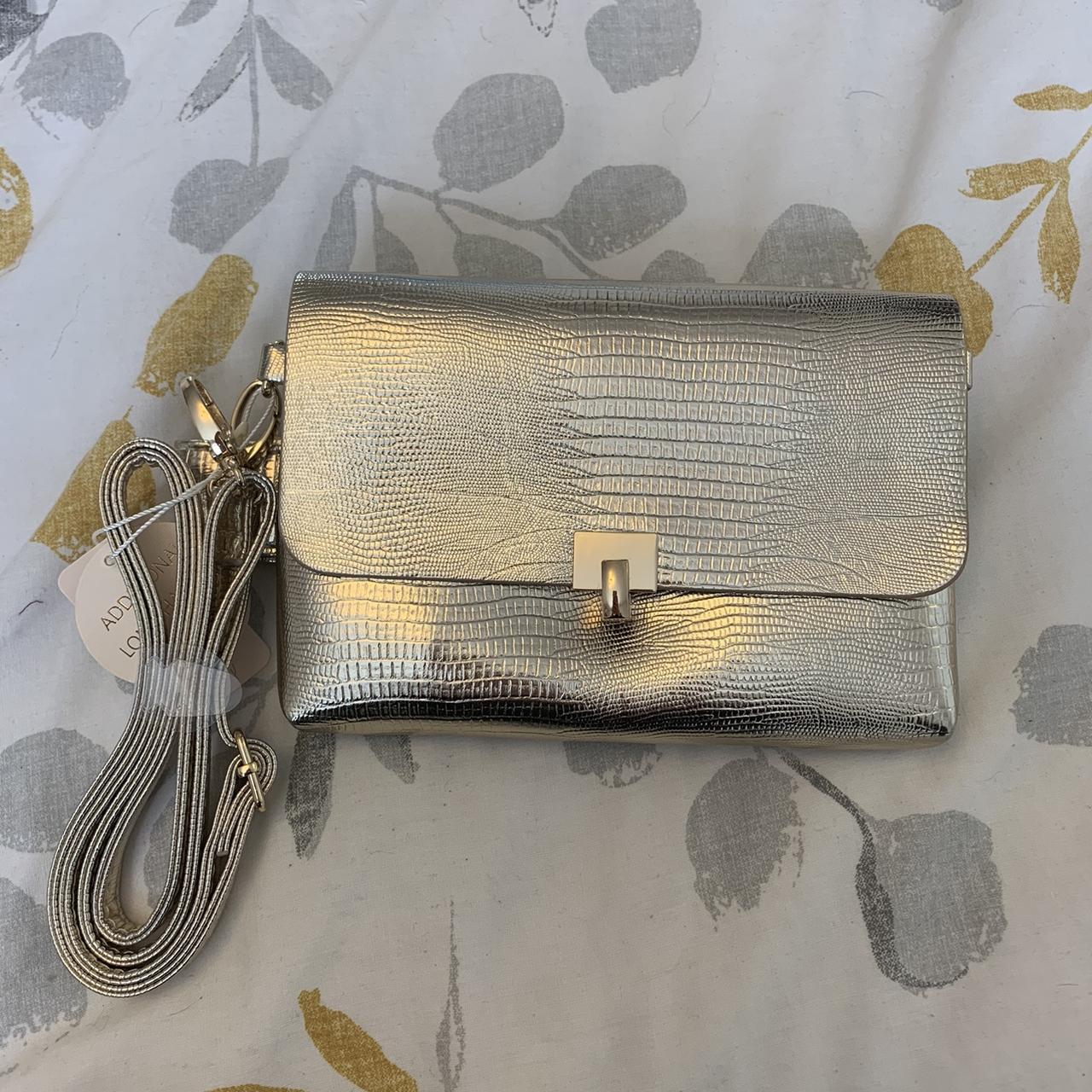 Primark gold sale clutch bag