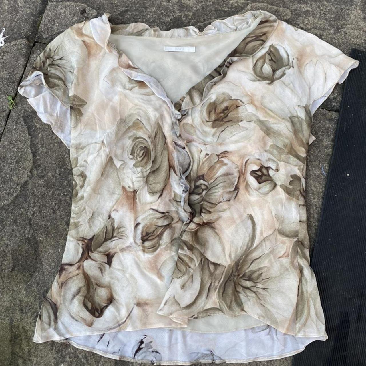 Mesh layered micro top similar cop copine rose... Depop