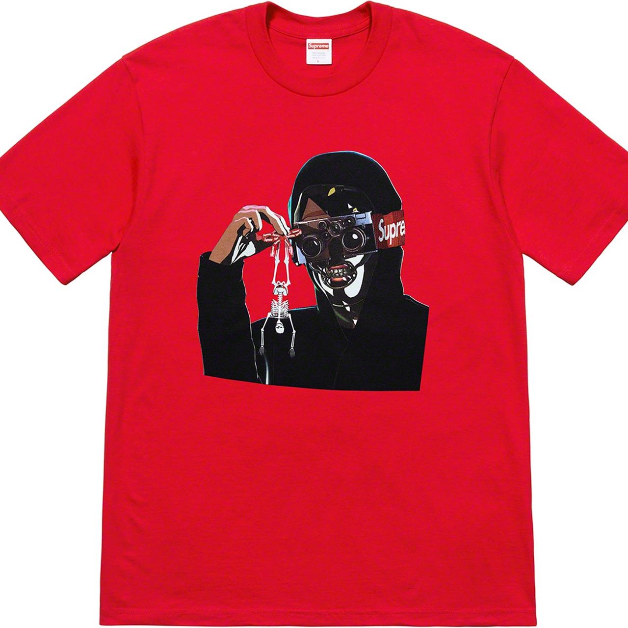 Depop Supreme Creeper Tee Supreme Creeper Tee Shirt, Red And Black, - Main Image