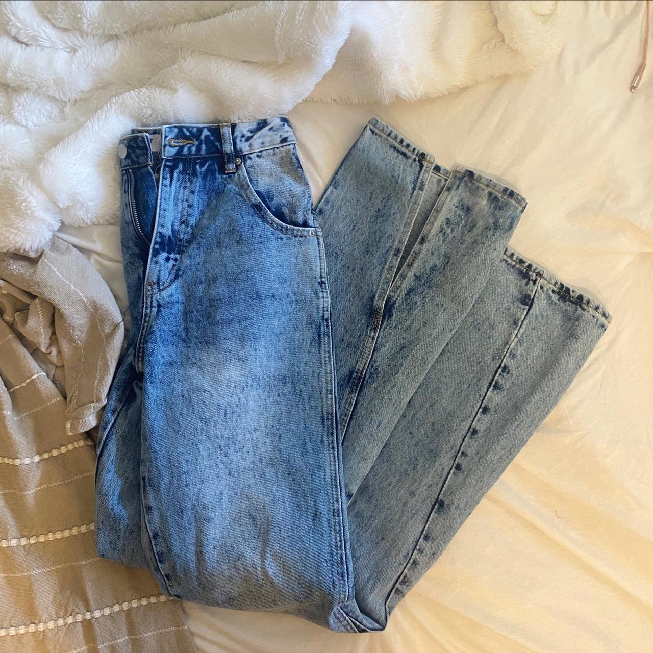 Tiger Mist jeans! Long leg. Slit at the bottom; high… - Depop