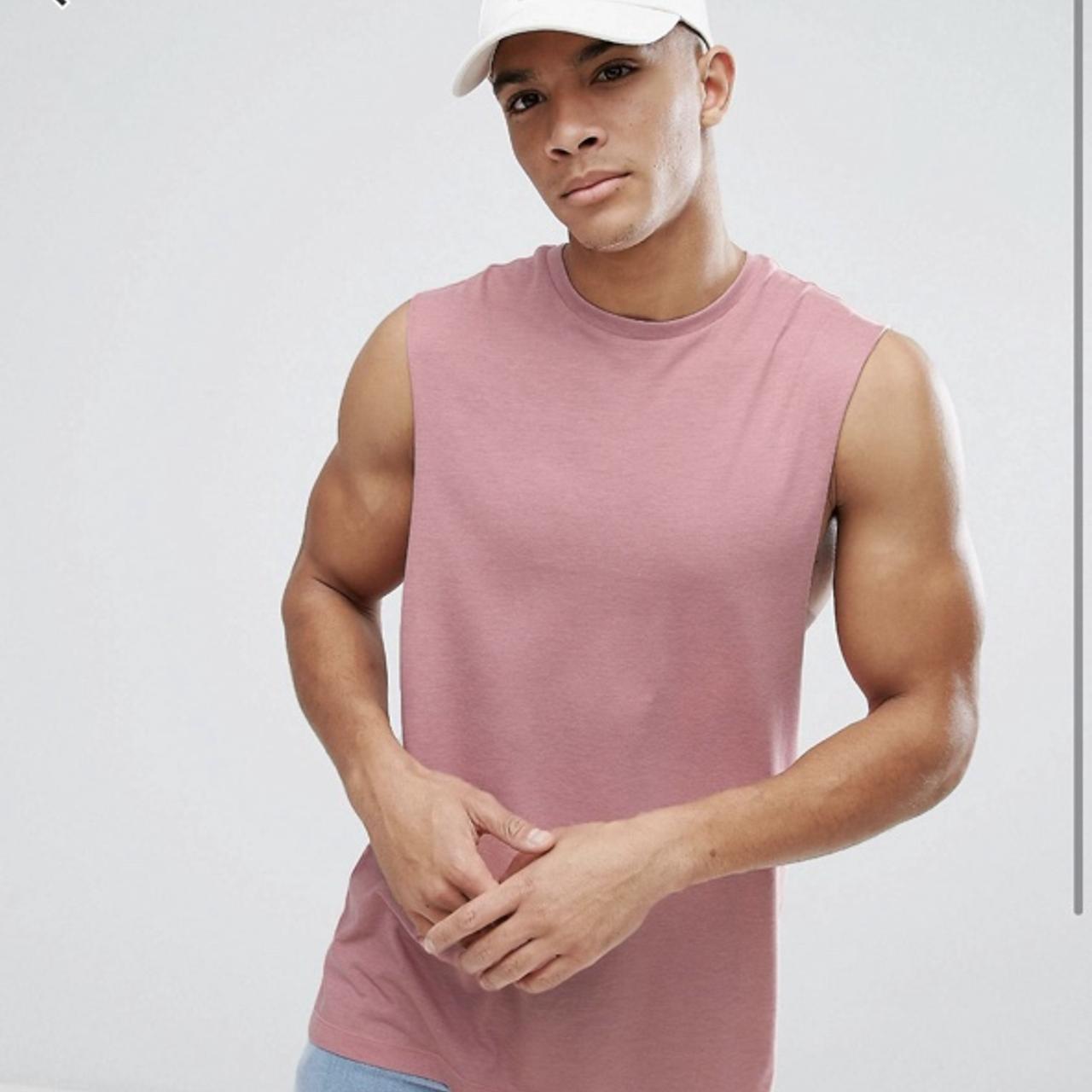 ASOS Men's Pink and Grey Depop