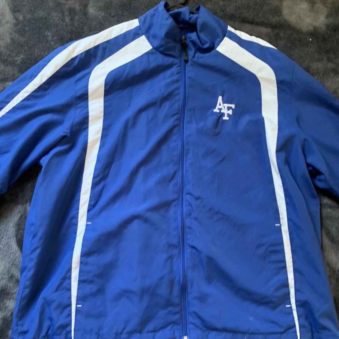 Men's Blue and White Jacket