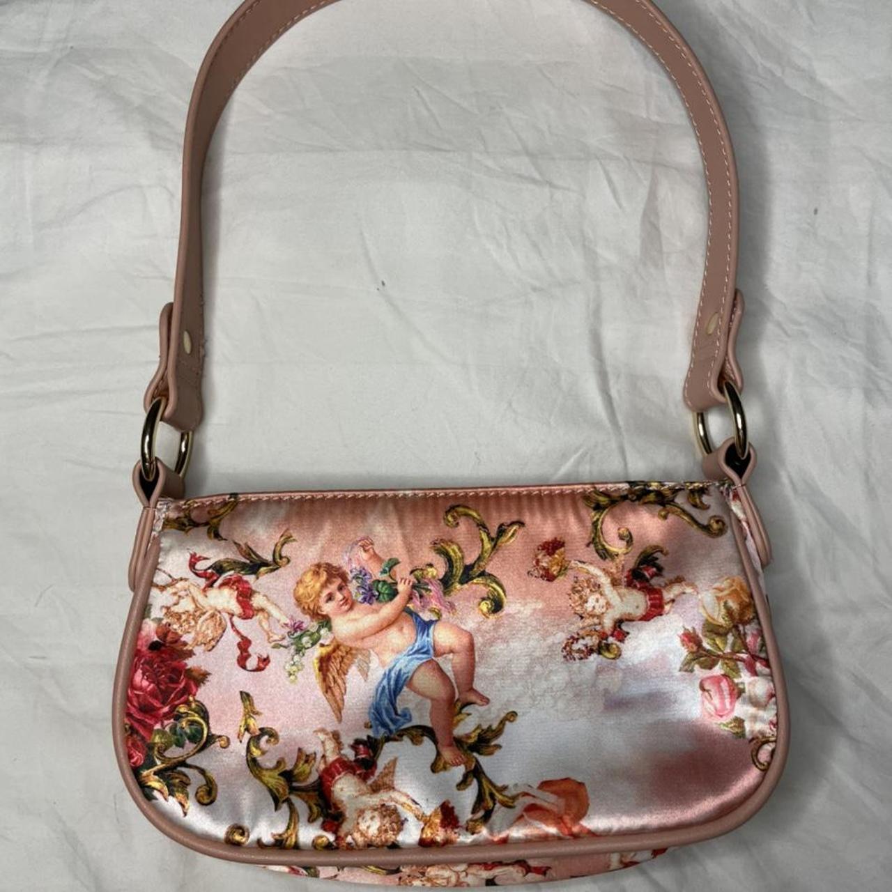 Asos Bag Leather 90s Shoulder Bag Asos Pink Satin Print Shoulder