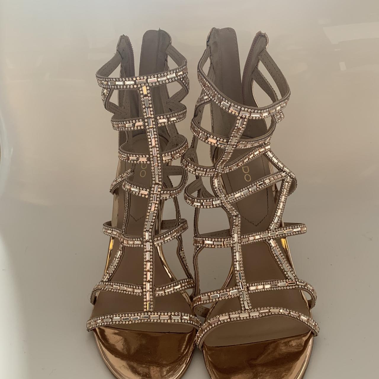 Rose gold heels clearance aldo