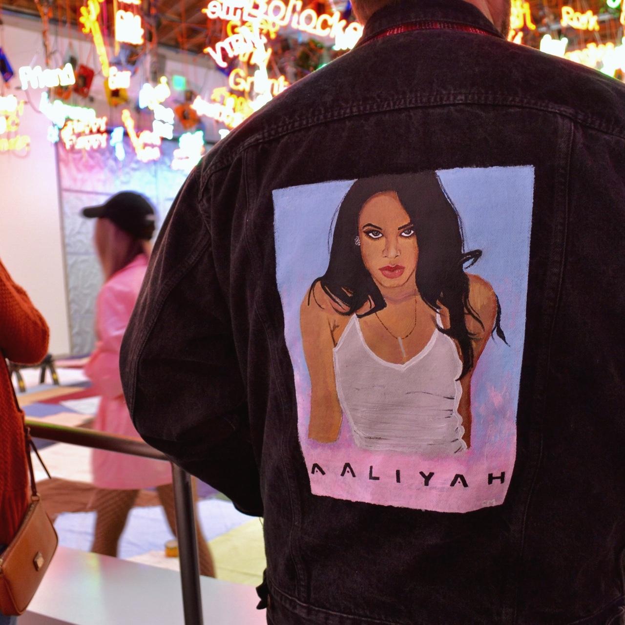 Hand-painted Selena Quintanilla jacket that I made - Depop