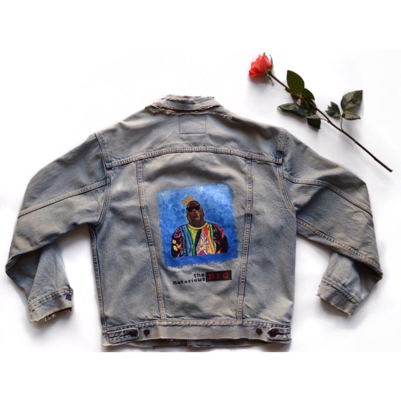 Hand-painted Selena Quintanilla jacket that I made - Depop