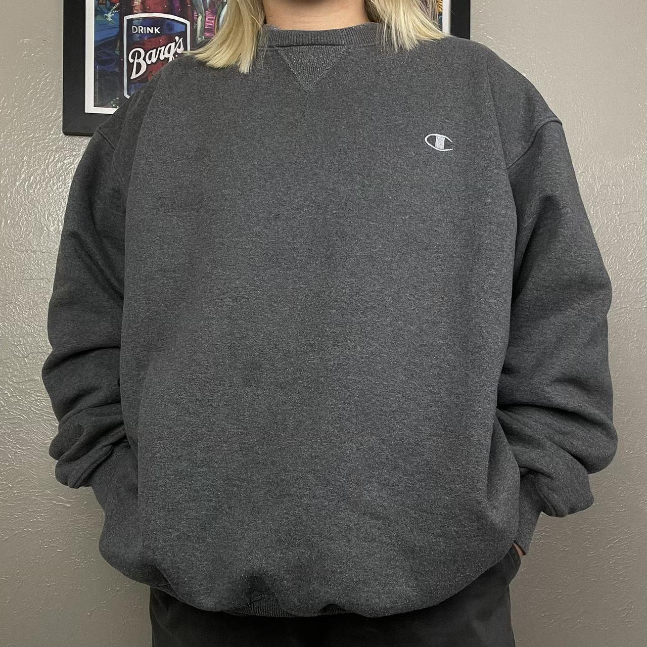 dark grey champion crewneck
