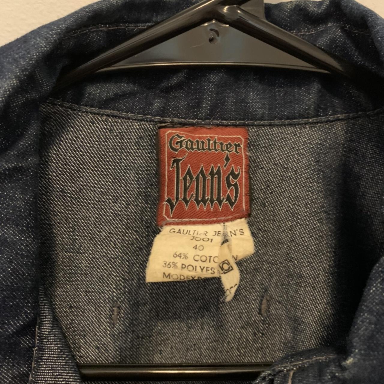 Vintage y2k gaultier jeans denim jacket. Slightly... - Depop