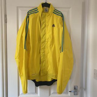 adidas yellow jacket black stripes