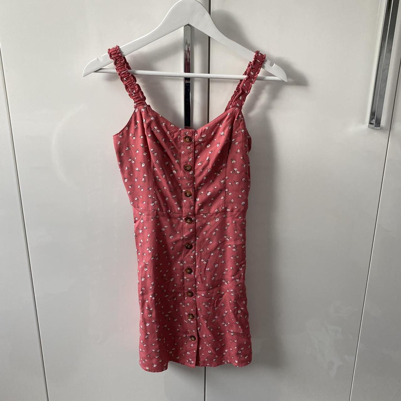 hollister pink floral dress