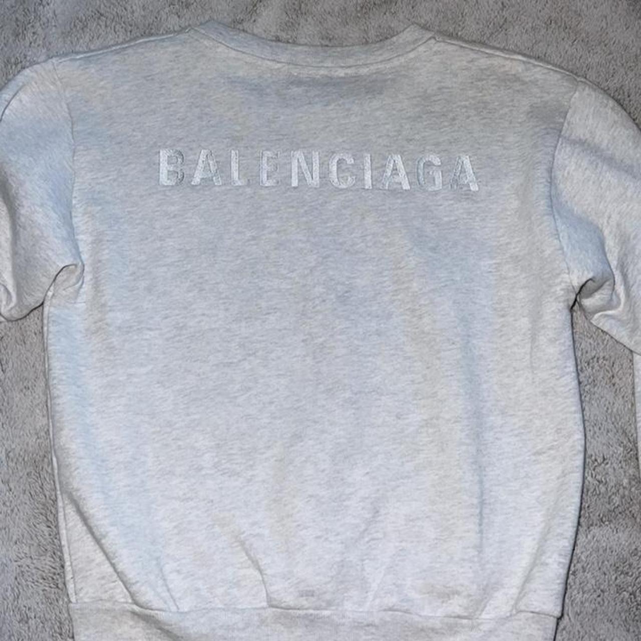 balenciaga sweatshirt womens grey