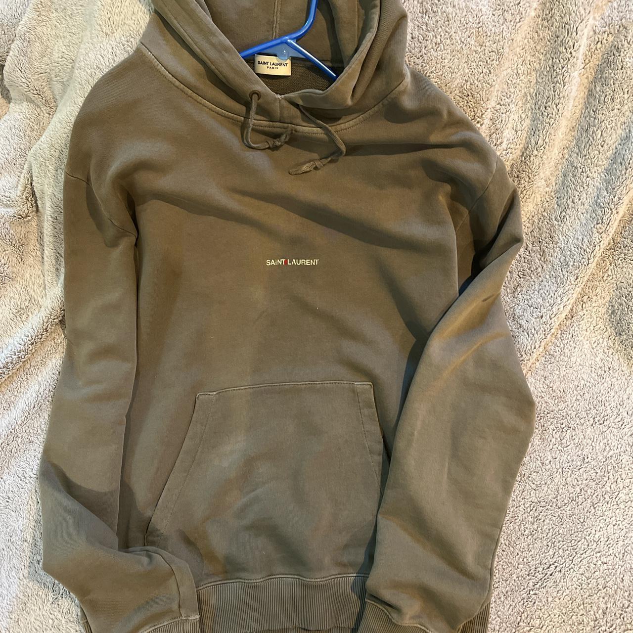 Saint laurent hotsell green hoodie