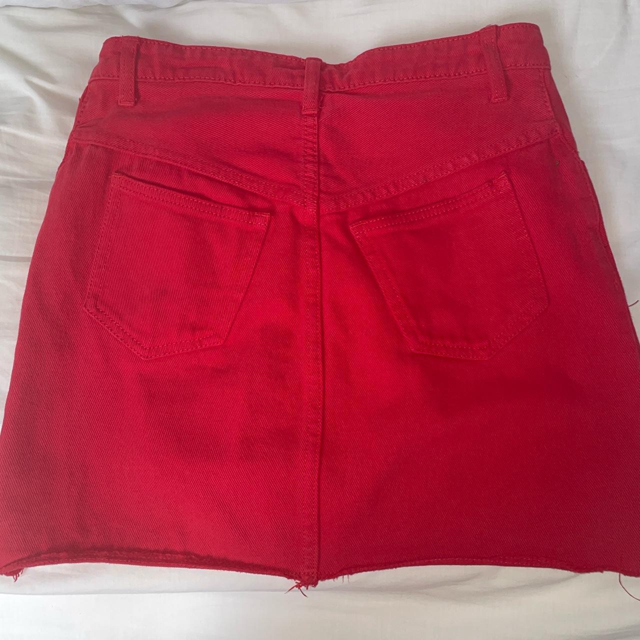 Brandy Melville Women's Red Skirt | Depop