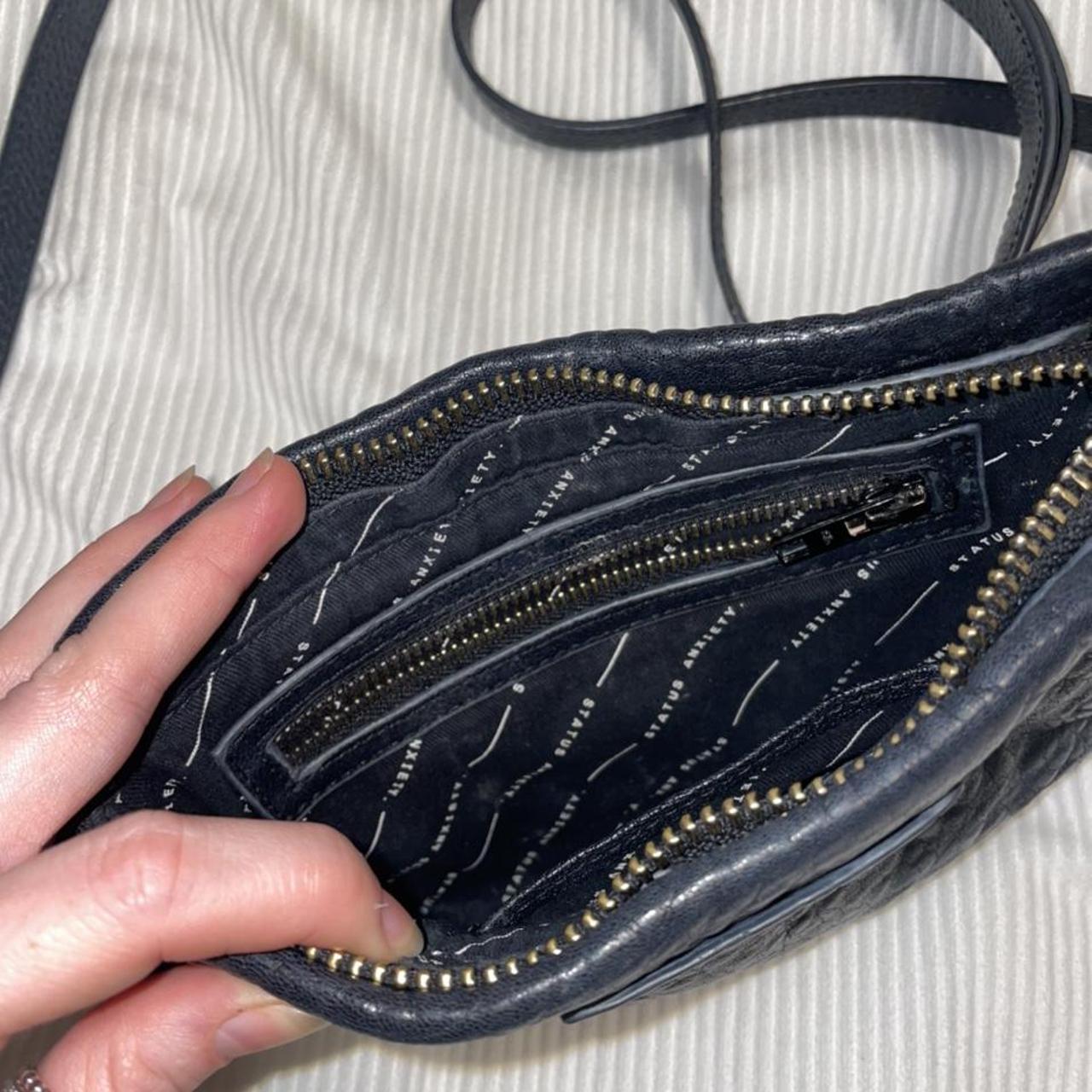 Status Anxiety In her Command Bag Black bubble... Depop