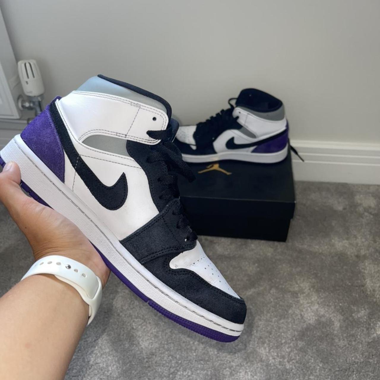 jordan 1 mid purple se