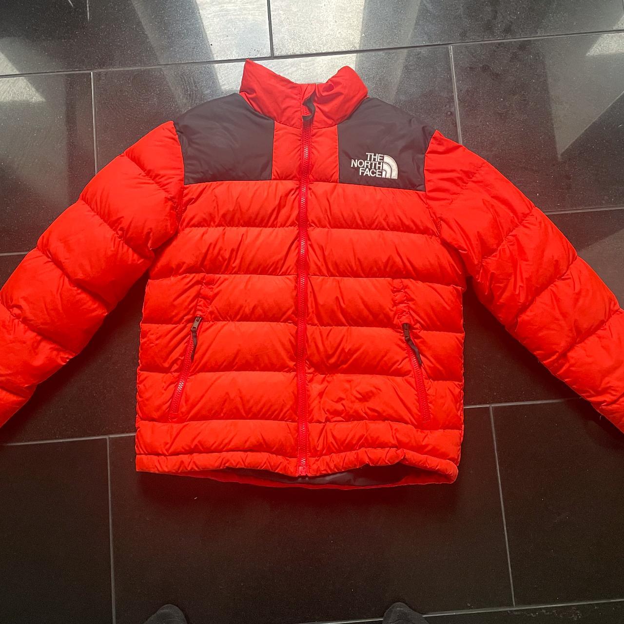 The North Face Men's Orange Coat | Depop