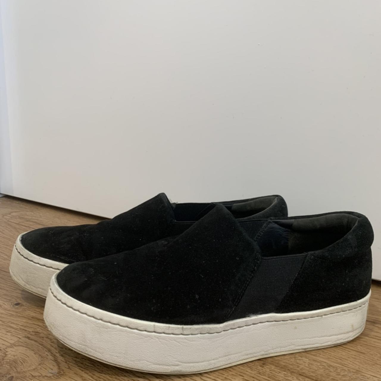 Vince Platform Black Suede Shoes Size Depop - Main Image