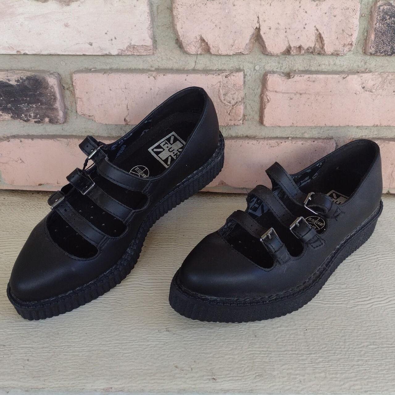 Black TUK Pointed 3Strap Mary Jane. Cute creeper... Depop