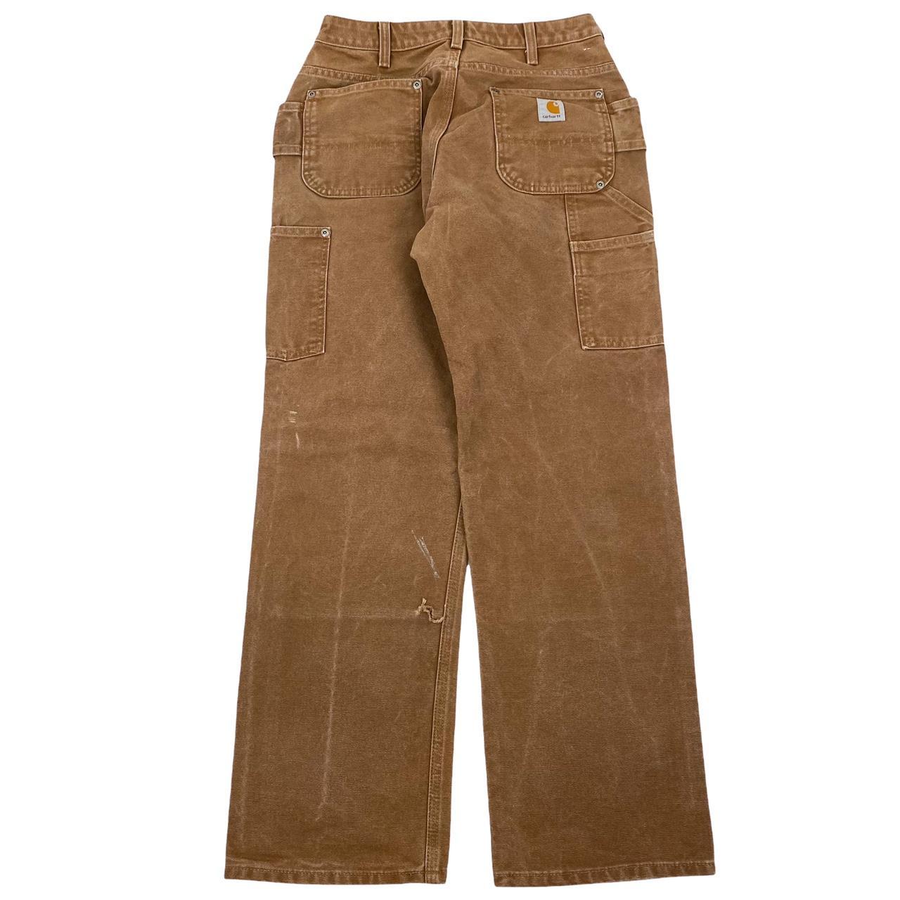 #17997 vintage Carhartt double knee trousers... - Depop