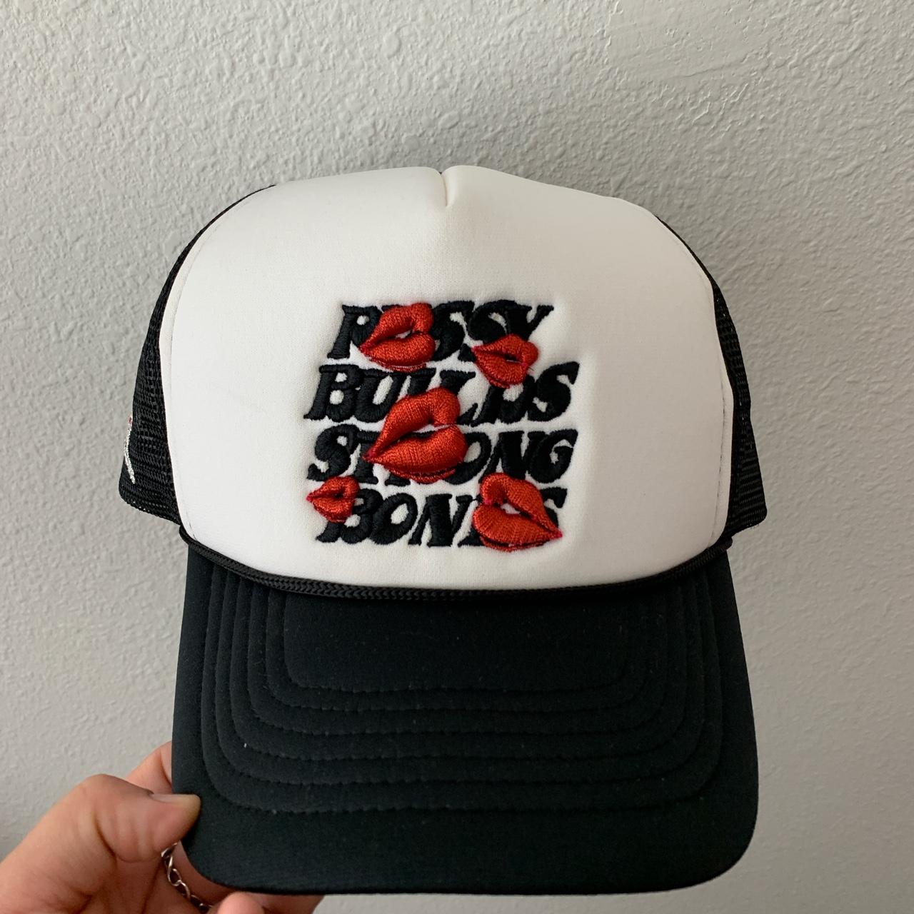 LaRopa exclusiiive PUSSY BUILDS STRONG BONES Trucker... - Depop