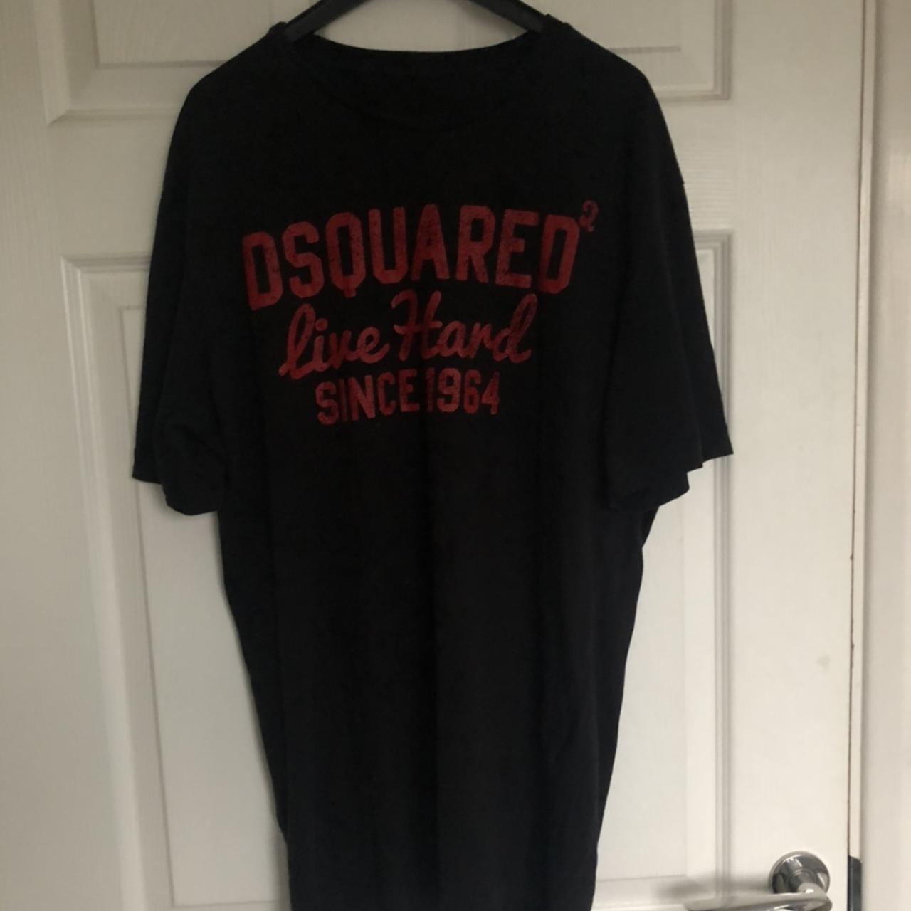 dsquared live hard t shirt