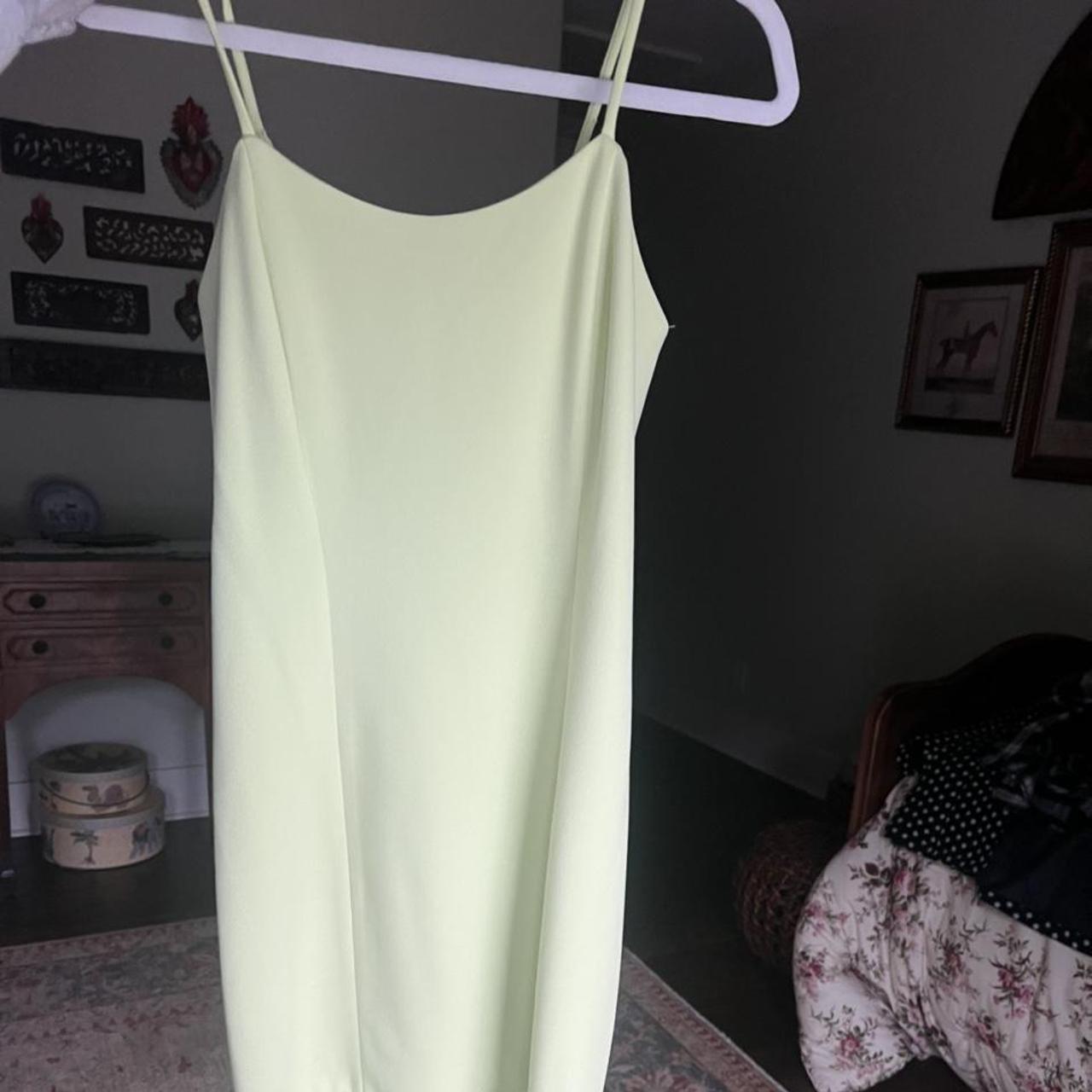 Beautiful NEON green dress. Very Y2K although it’s... - Depop