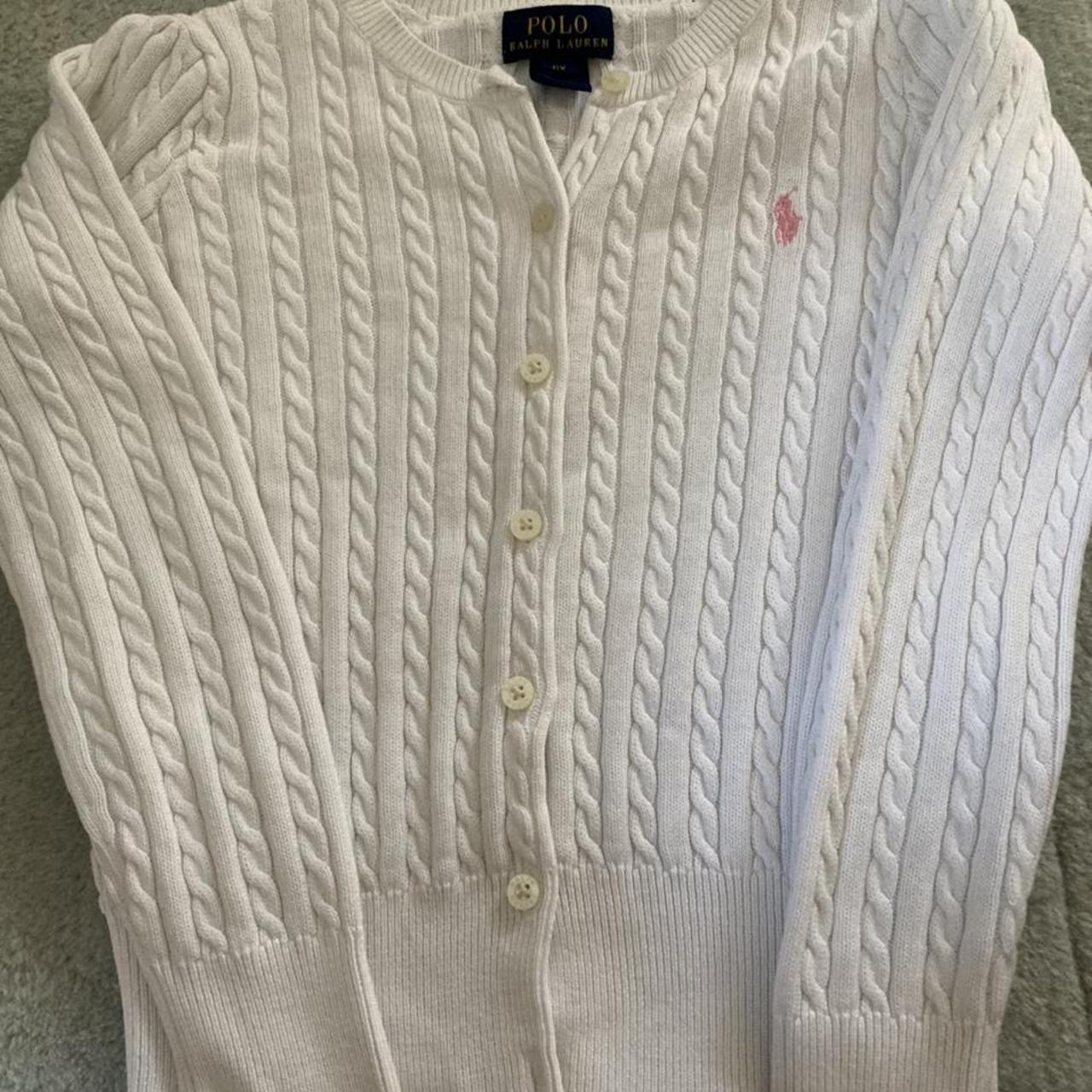 Ralph Lauren White Cardigan | Depop