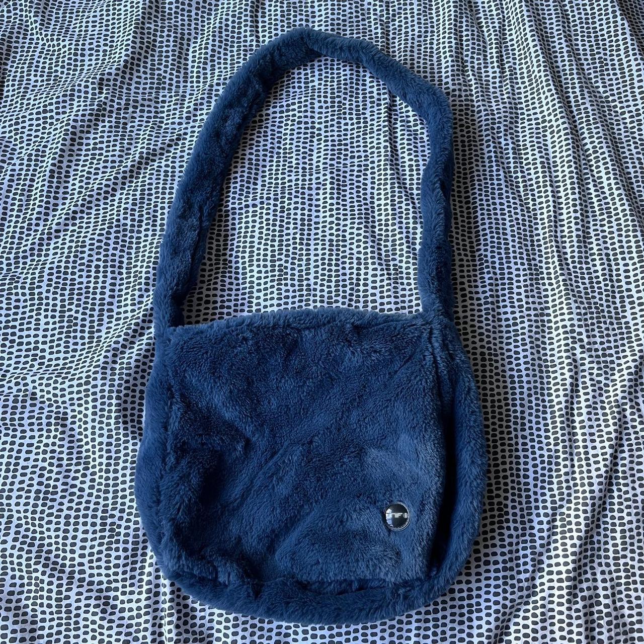 UNIF blue furry bag Amazing condition hardly used... - Depop