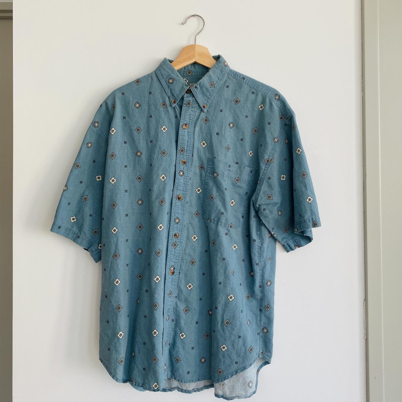 Bugle Boy Men's Blue Shirt | Depop