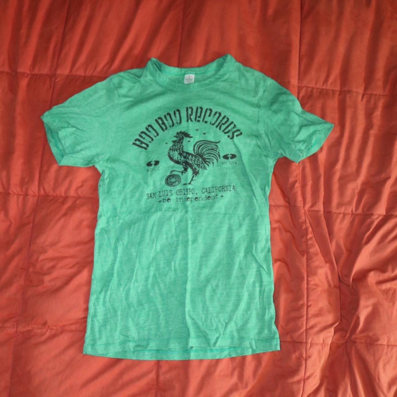 boo boo records tee💚🎶 marked size small love san... Depop