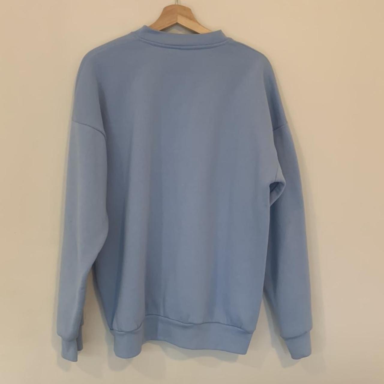 Mr Winston baby blue crewneck Size S In great... - Depop