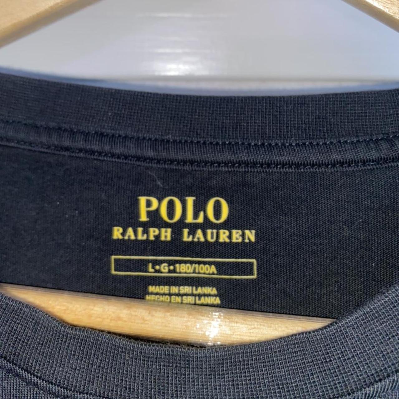 Ralph Lauren polo long sleeve black L hardly used... - Depop