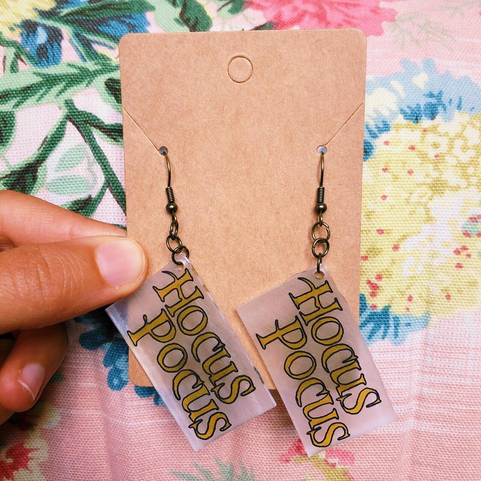 uno reverse card shrinky dink earrings 💗 • - Depop