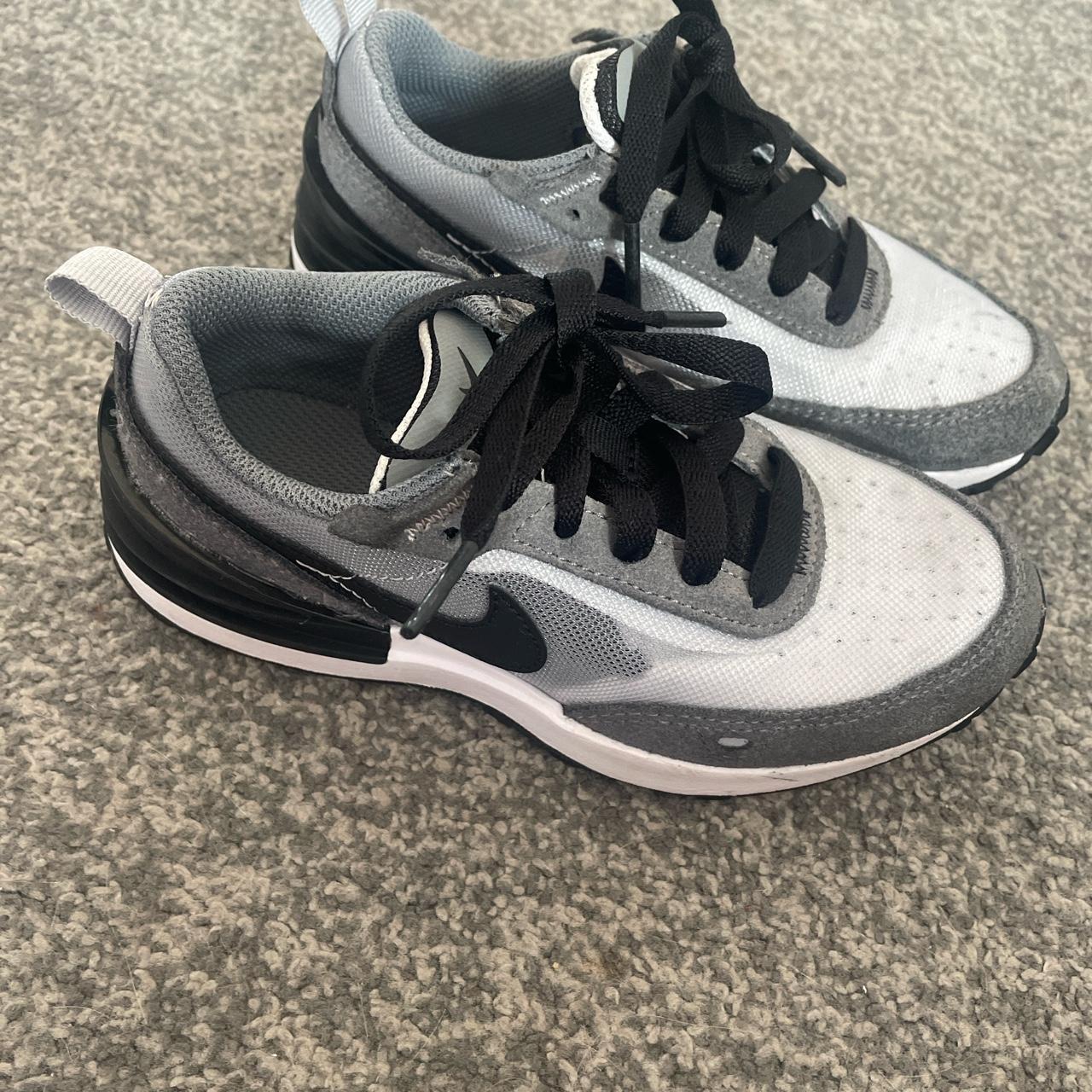 Boys grey Nike trainers. Size 10.5uk - Depop