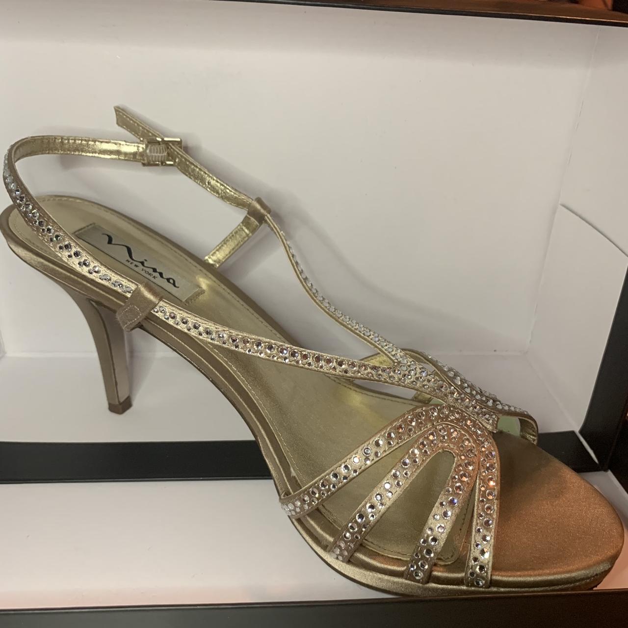 Macy's Women's Gold Courts | Depop