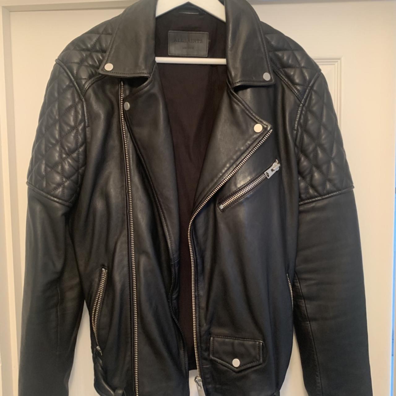 All saints 2024 boyson leather jacket