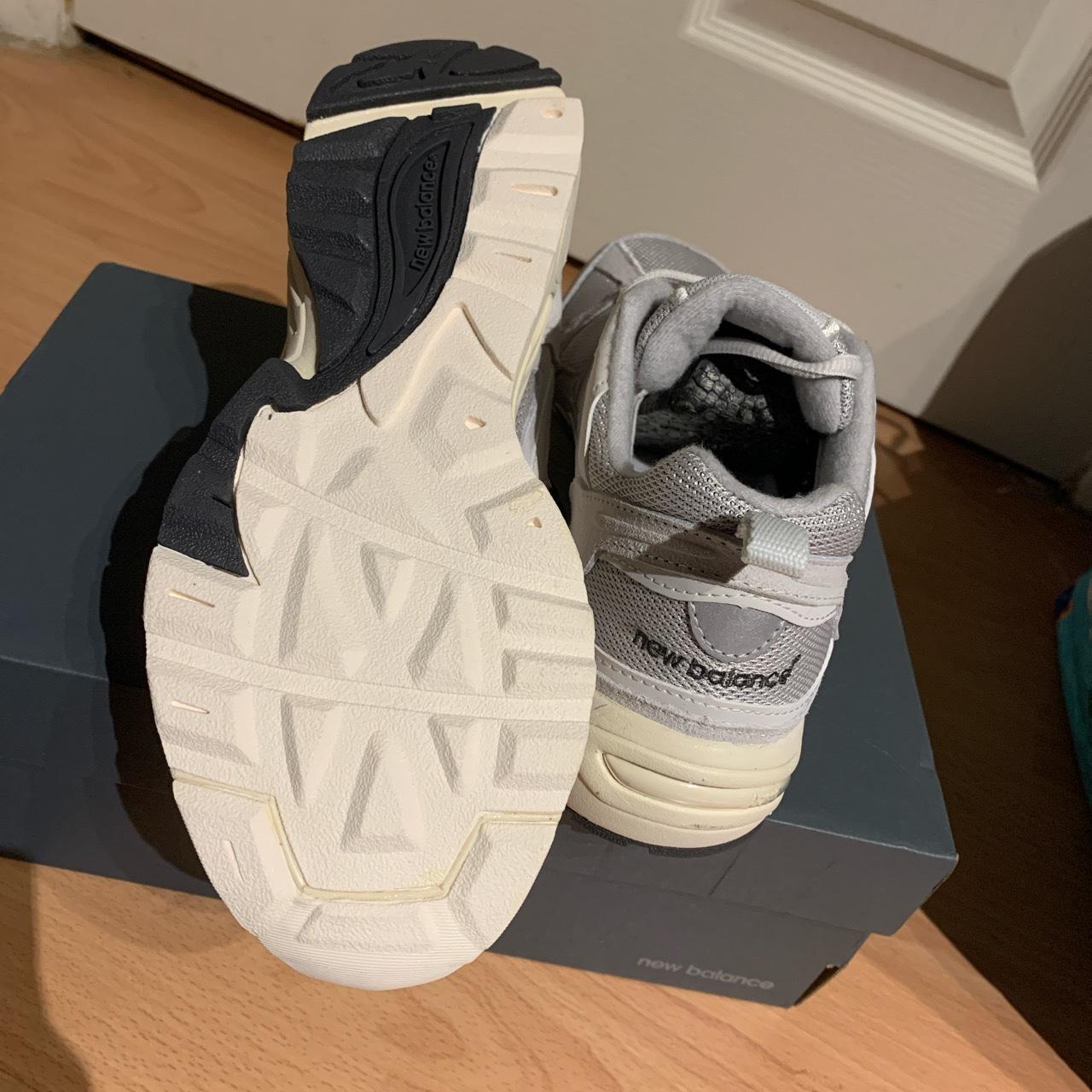 SOLD New balance 878 grey / cream off white ecru | Depop