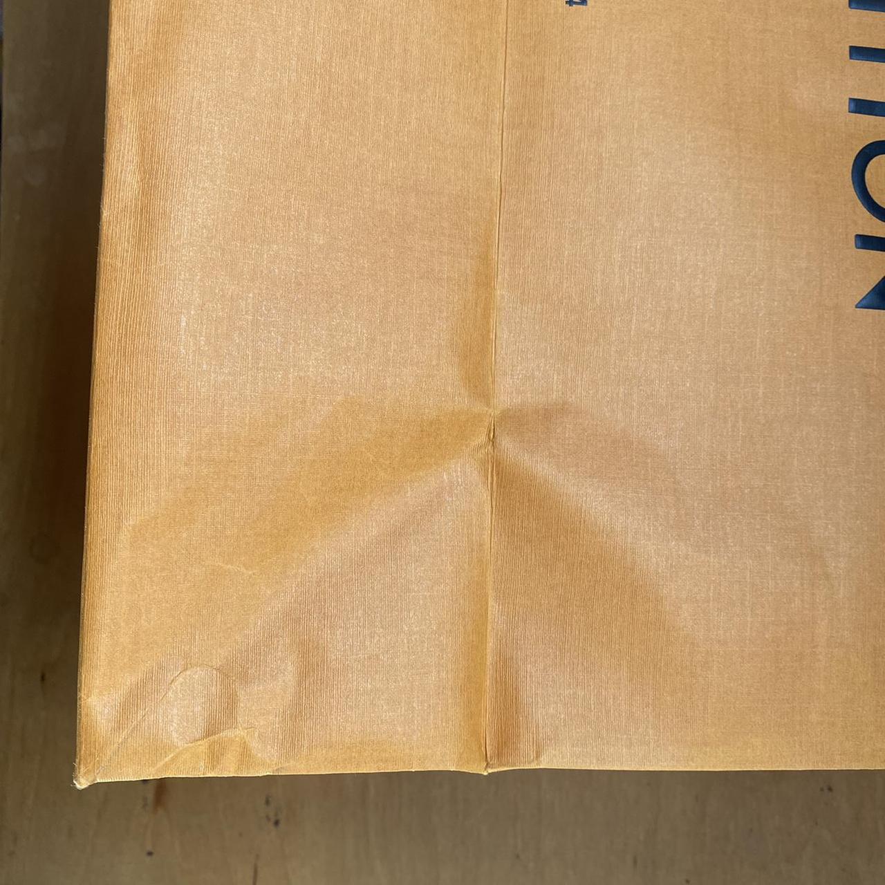 Authentic LOUIS VUITTON Large Paper Orange Shopping Bag