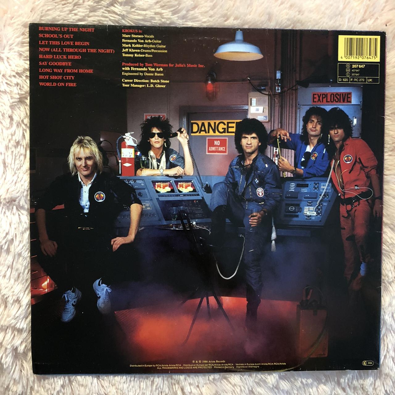 KROKUS CHANGE OF ADDRESS 1986 12” LP Vinyl... Depop
