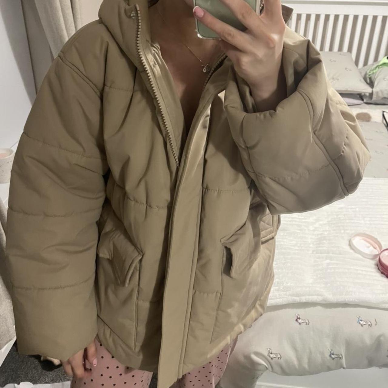 asos cappuccino puffer