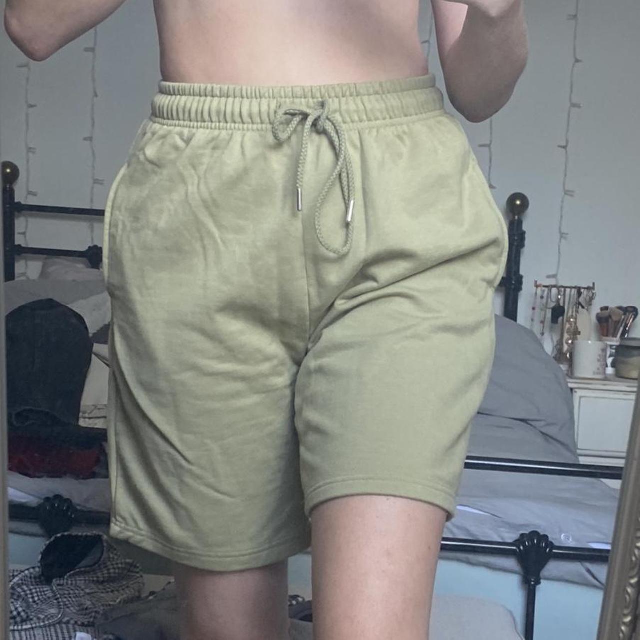Pretty Little Thing Khaki Shorts💕 only worn once!!... - Depop