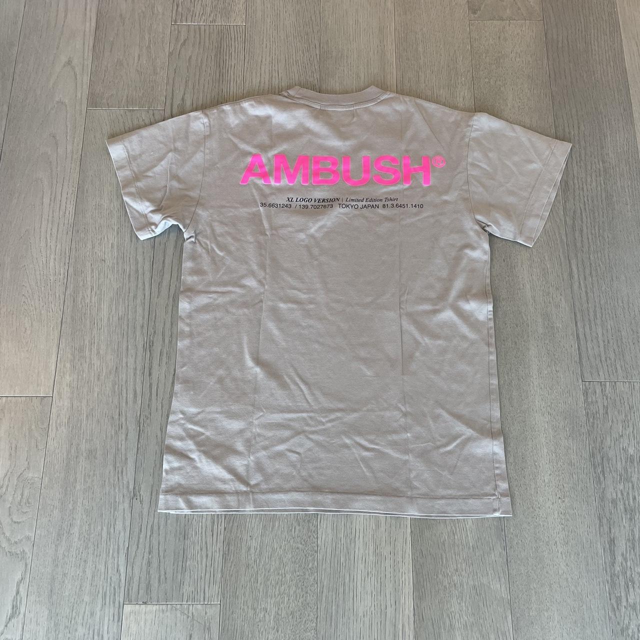 Ambush T shirt Beige Tokyo edition size 1 (best fits... - Depop