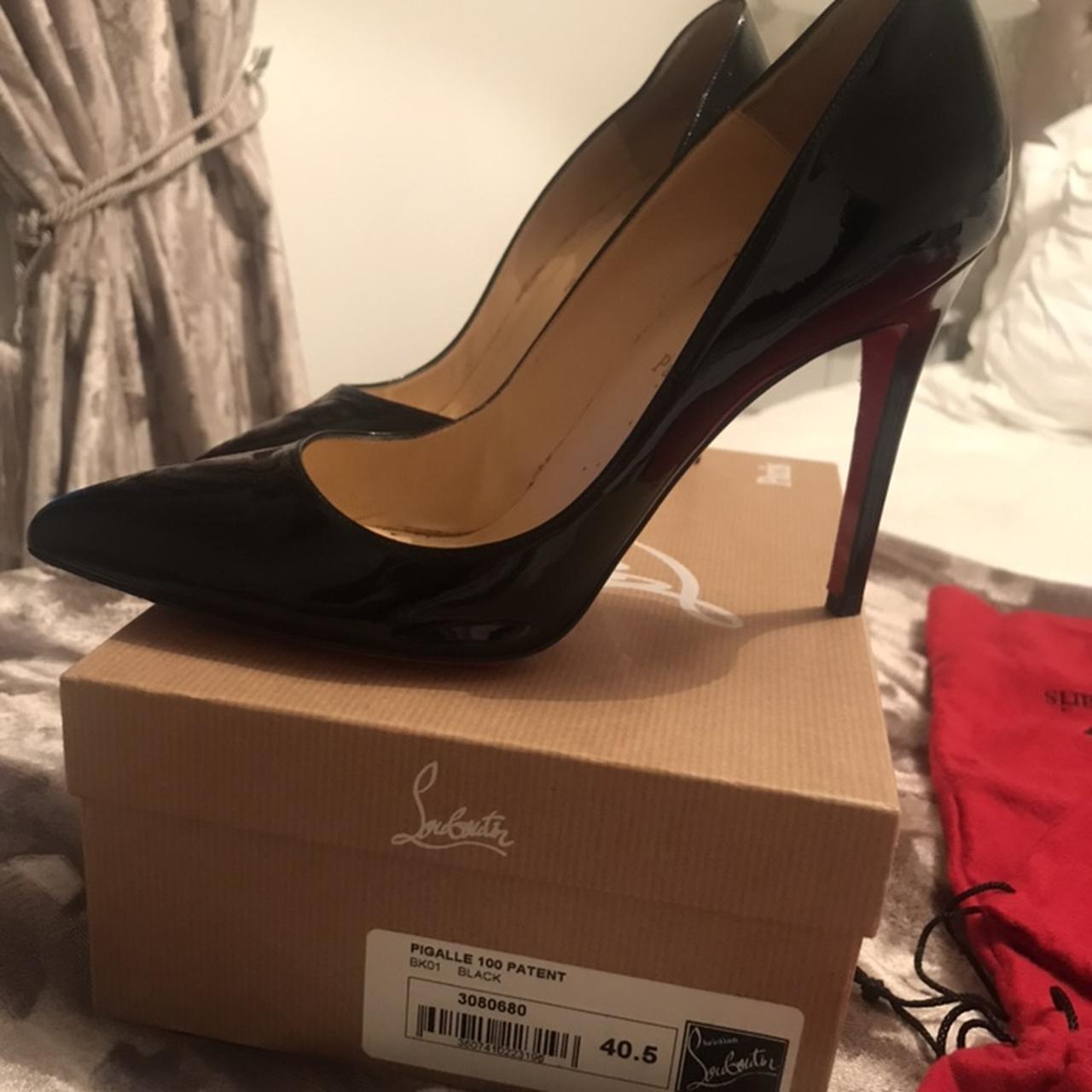 Louboutin pigalle hot sale 100 patent