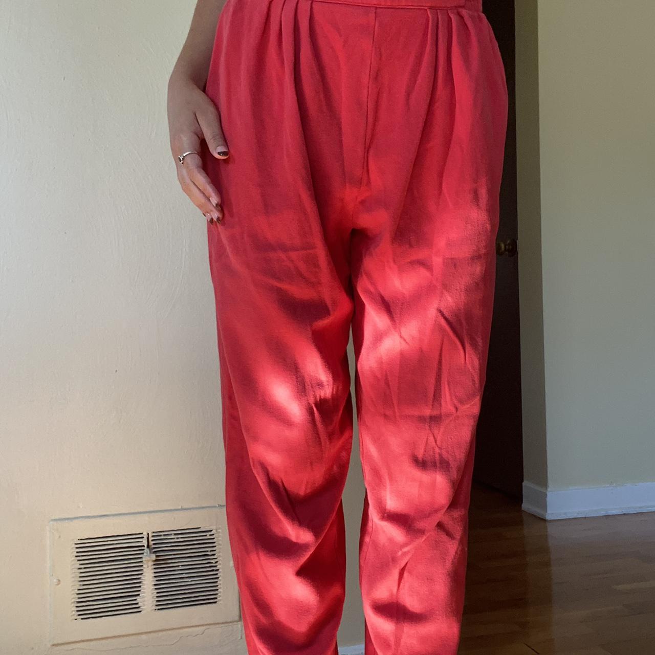 American Vintage Women's Red Joggers-tracksuits | Depop