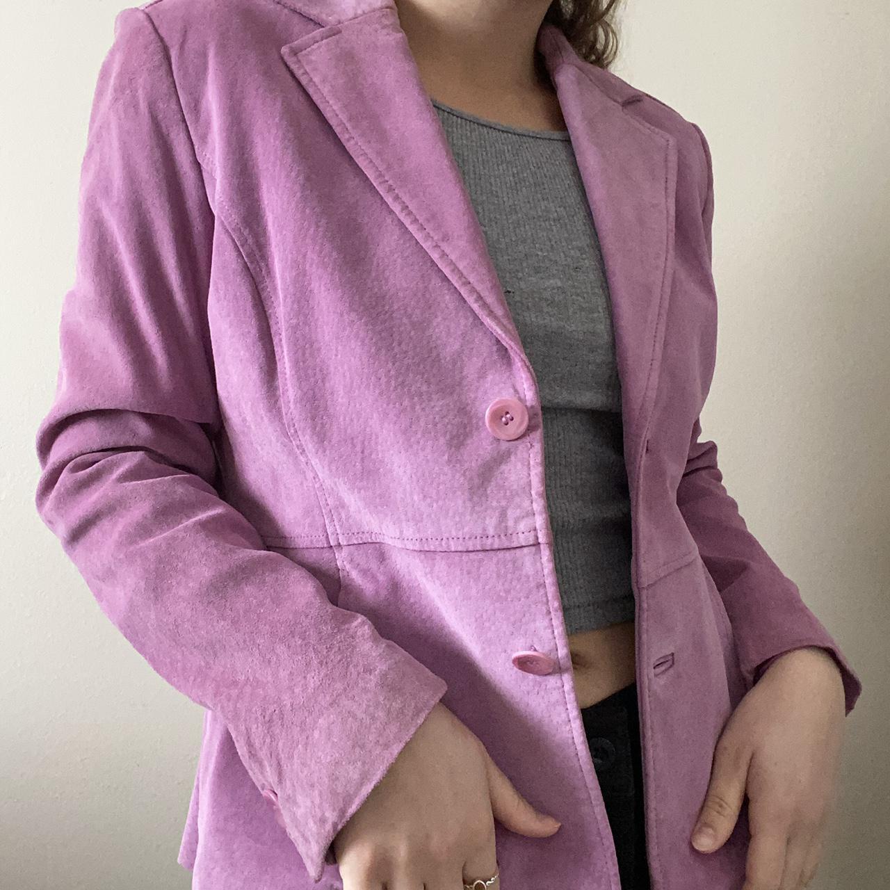 purple suede jacket